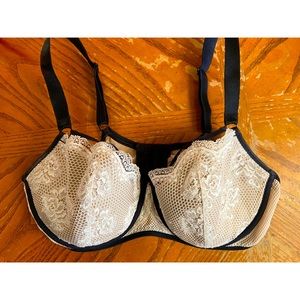 Lace caged bra